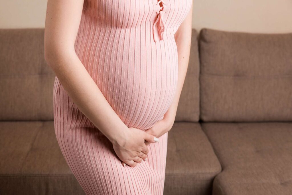 Donna in gravidanza prova fastidio intimo per la per la cistite