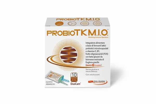 Immagine della confezione dell'integratore alimentare a base di fermenti lattici probiotici ProbioTK M.I.O