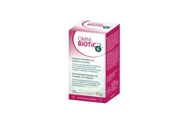 Immagine della confezione dell'integratore a base di probiotici - OMNi-BiOTiC 6
