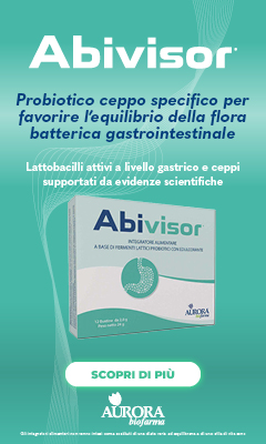 Immagine dell'integratore alimentare Abivisor, probiotico ceppo specifico per favorire l'equilibrio della flora batterica gastrointestinale