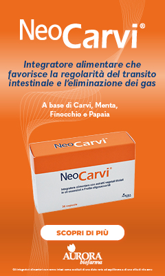 Immagine dell'integratore alimentare NeoCarvi, indicato per favorire la regolarità del transito intestinale e l'eliminazione dei gas