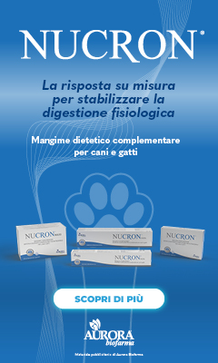Immagine dei mangimi dietetici per cani e gatti Nucron, per stabilizzare la digestione fisiologica