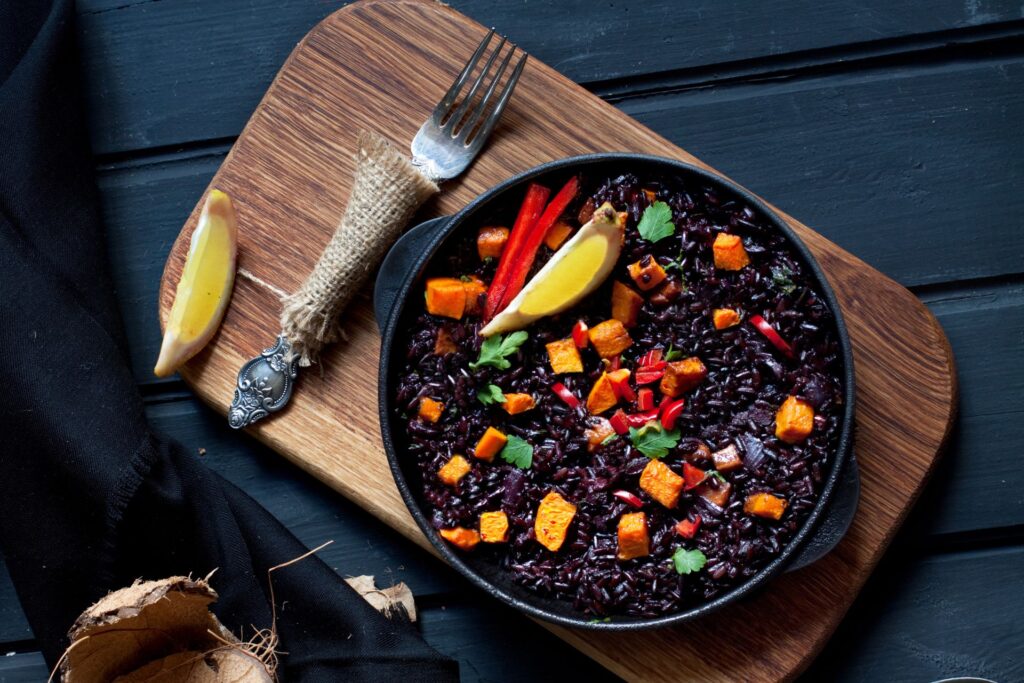 paella di riso nero